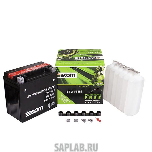 Купить ATOM 2101587 Мото аккумулятор ATOM  YTX14-BS MF