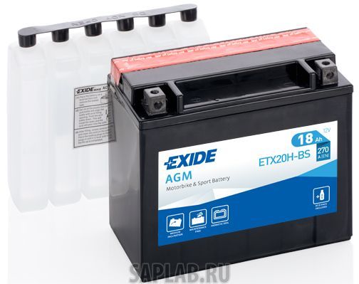 Купить EXIDE ETX20HBS Аккумулятор автомобильный EXIDE ETX20H-BS 18 Ач
