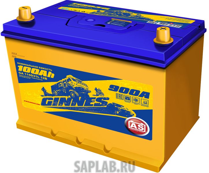 Купить GINNES GA115D31L Аккумулятор автомобильный GINNES Asia 6CT-100.0 / 115D31L GA10001