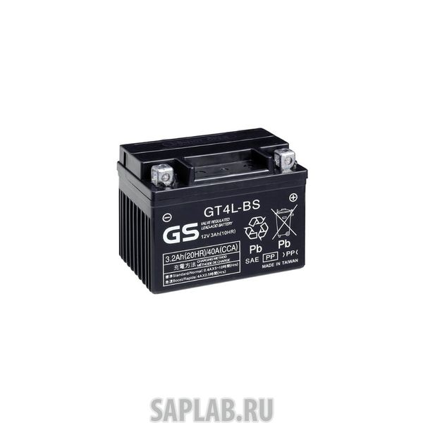 Купить GS_YUASA GT4LBS Аккумулятор GS Yuasa GT4L-BS 12В 3Ач 40CCA 114x71x87 мм Обратная (-+)