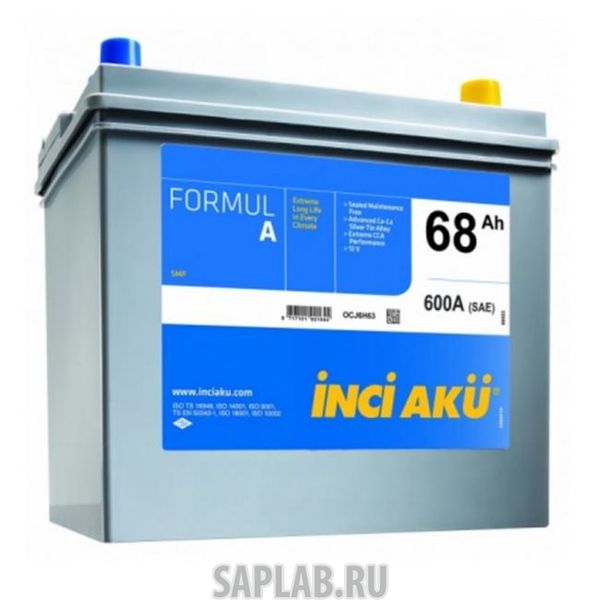 Купить INCI_AKU FORMULA68R600A Аккумулятор INCI AKU Formul A 68R 600A 232x173x225
