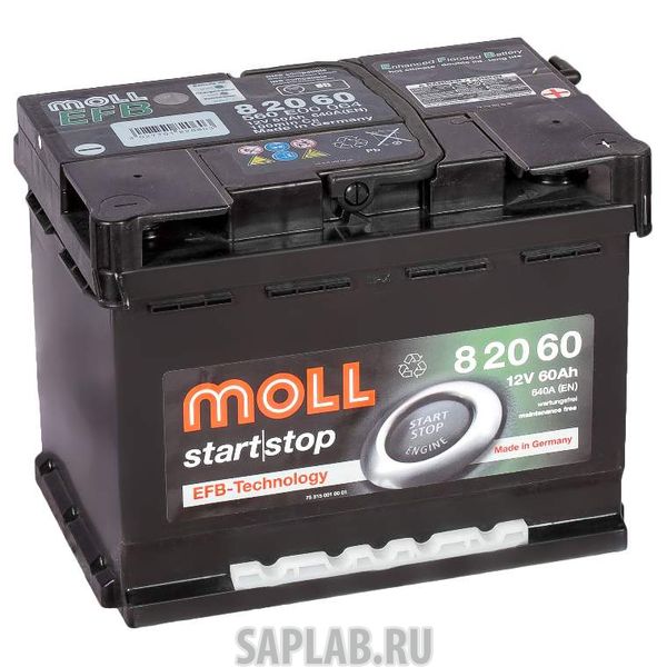 Купить MOLL 82060 Аккумулятор MOLL EFB 60R Start-Stop 640A 246x175x190