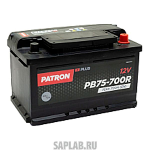 Купить PATRON PB75700R Аккумулятор PATRON PLUS 12V 75AH 700A (R+) 278x175x175mm 15,3kg
