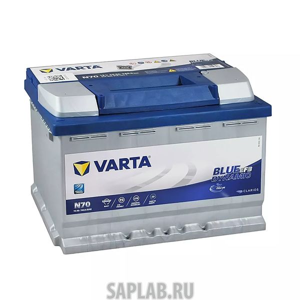 Купить VARTA 570500076 Аккумулятор Varta Blue Dynamic Efb 70а/Ч N70 (-/+) 12v 760a 278x175x190 570500076