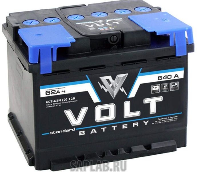 Купить VOLT VS6201 Аккумулятор автомобильный VOLT STANDARD 6СТ-62.0 VS6201
