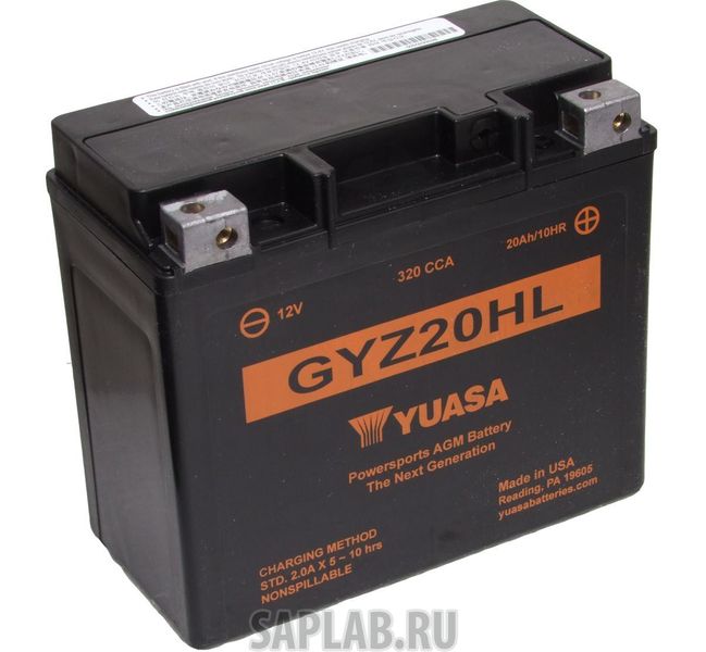 Купить YUASA GYZ20HL Аккумулятор Yuasa GYZ20HL 12В 20Ач 310CCA 175x87x155 мм Обратная (-+)