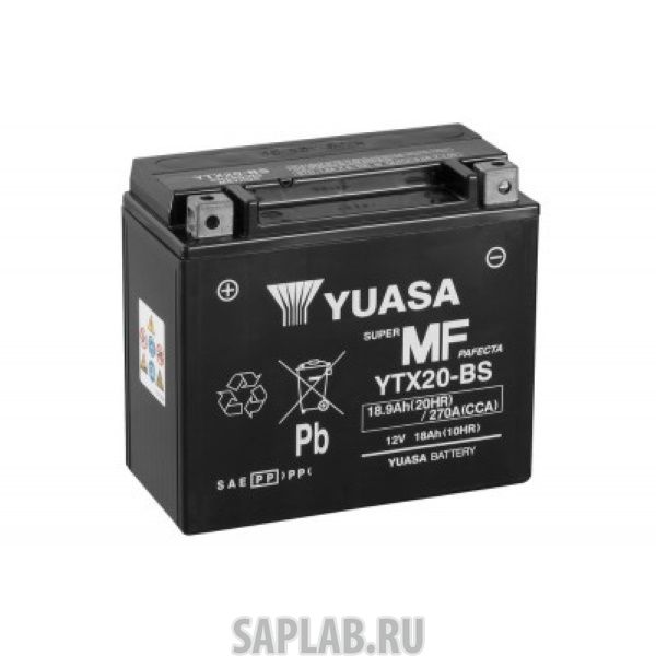 Купить YUASA YTX20BS Аккумулятор автомобильный Yuasa 12V 18,9Ah 270A