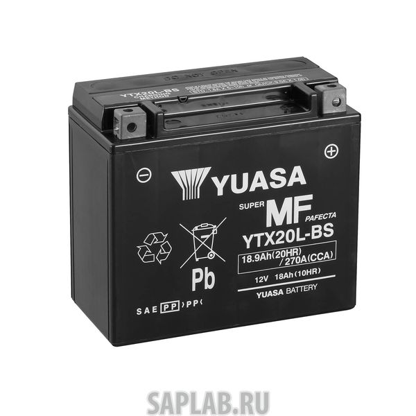 Купить YUASA YTX20LBS Аккумулятор для мототехники YUASA YTX20L-BSАКБ 6СТ - 18 Ач Yuasa AGM VRLA Euro (YTX20L-BS)
