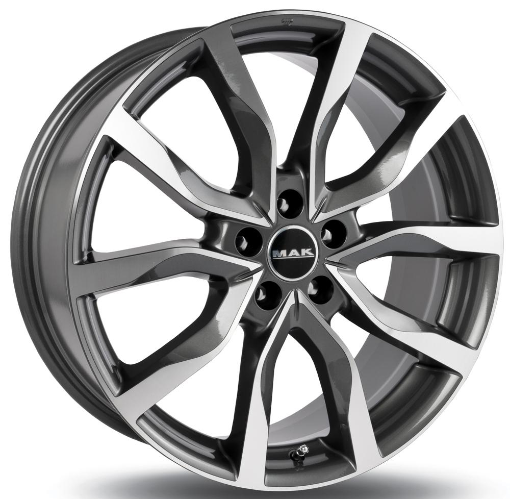 Купить Mak WHS062410 Highlands 20/8,5 ET45 Gun metallic - mirror face