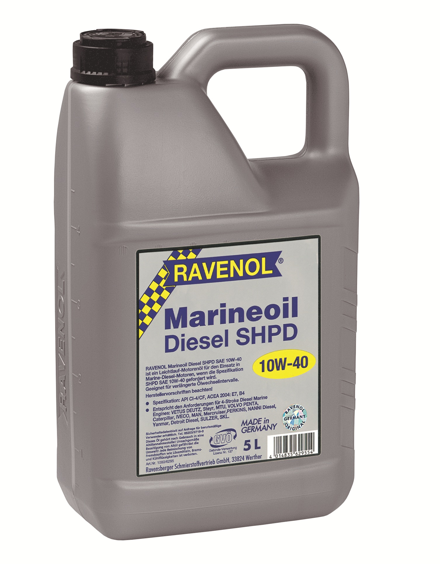 Купить Ravenol 4014835629554 Marineoil DIESEL SHPD 10W40, 5л