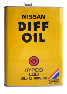 Купить Nissan KLD3180904 Трансмиссионное масло  DIFF OIL Hypoid LSD SAE 80W-90 (4л)