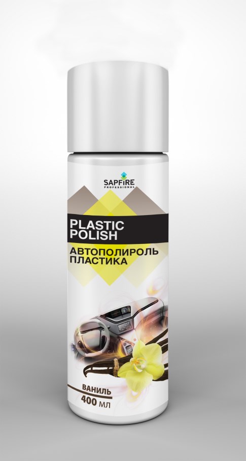 Купить Sapfire professional SPX0830 Автополироль пластика Plastik Polish SAPFIRE 400мл Ваниль