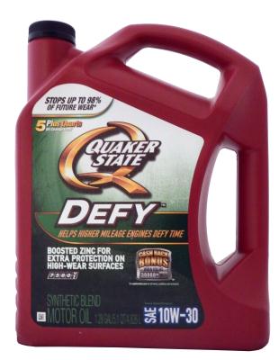 Купить Quaker state 073102013476 Defy Synthetic Blend SAE 10W-30 Motor Oil