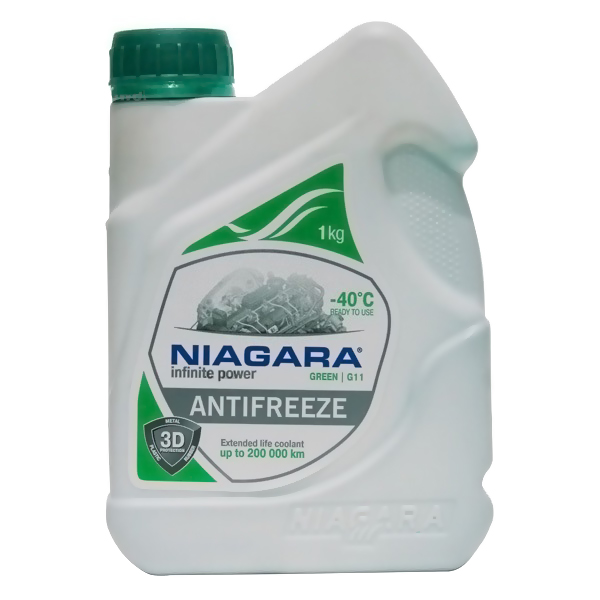 Купить Niagara 001001002006 Антифриз Green G11 (зеленый), 1 л