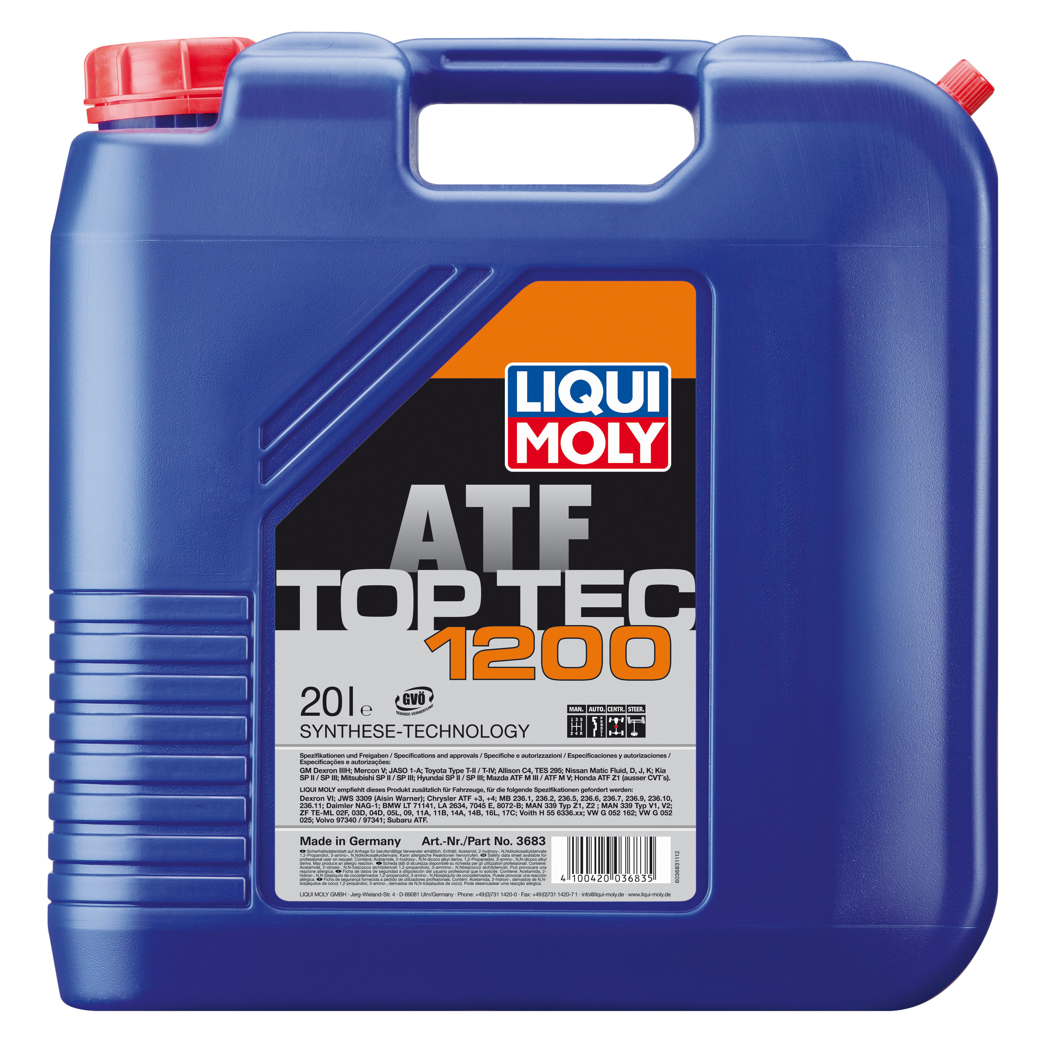Купить Liqui moly 3683 Трансмиссионное масло для АКПП Top Tec ATF 1200