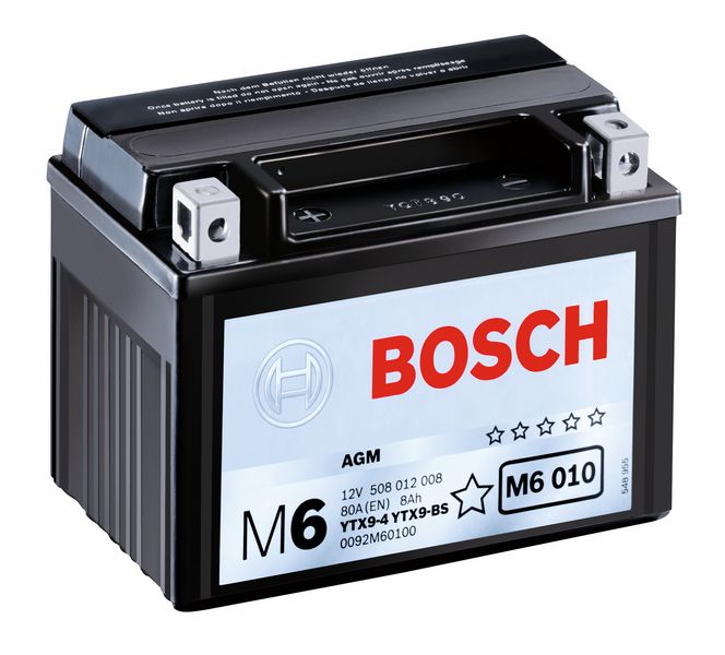 Купить BOSCH 0092M60100 Аккумулятор автомобильный BOSCH Funstart AGM 0 092 M60 100 8 Ач